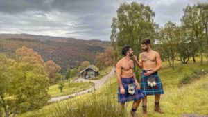 Kilting It Up In Gay Scotland - The Nomadic Boys - Purple Roofs