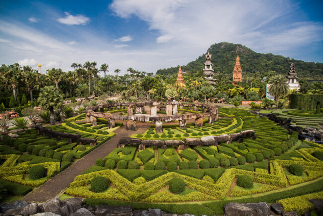 Botanical Gardens view in gay Pattaya in Thailand - deposit photos